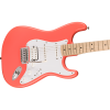 Squier Sonic Stratocaster HSS Maple Fingerboard White Pickguard Tahitian Coral
